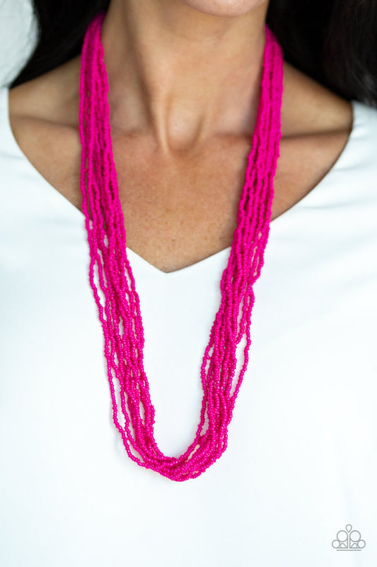 Congo Colada - Pink Necklace - Jazzy Jewels With Lady J