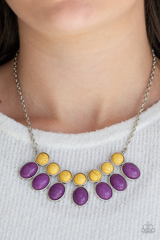 Environmental Impact - Purple Necklace - Jazzy Jewels With Lady J