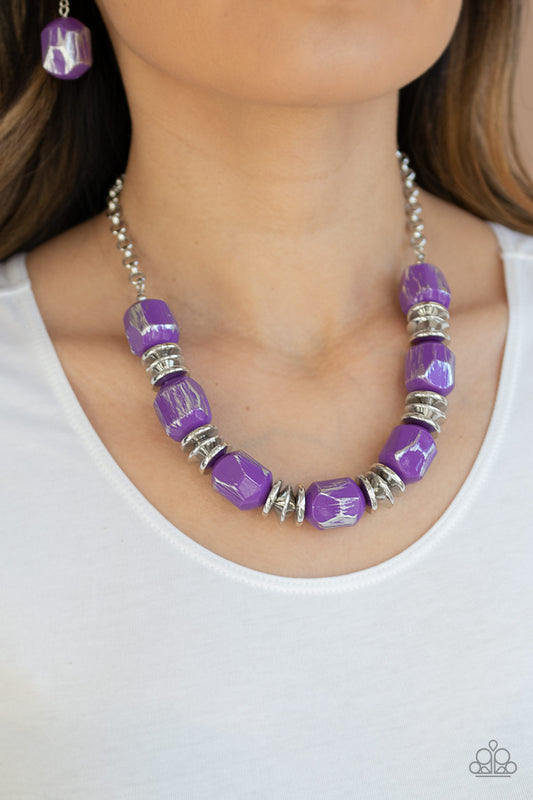 Girl Grit - Purple Necklace - Jazzy Jewels With Lady J