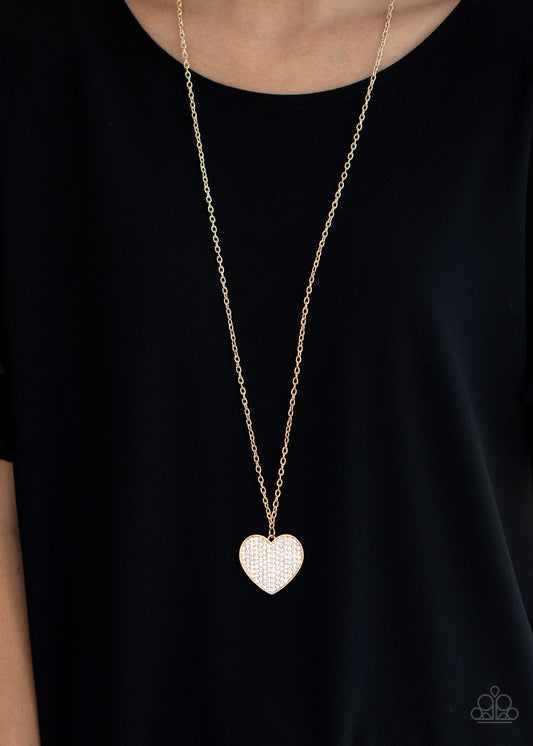 Have To Learn The HEART Way - Gold Necklace - Paparazzi Accessories