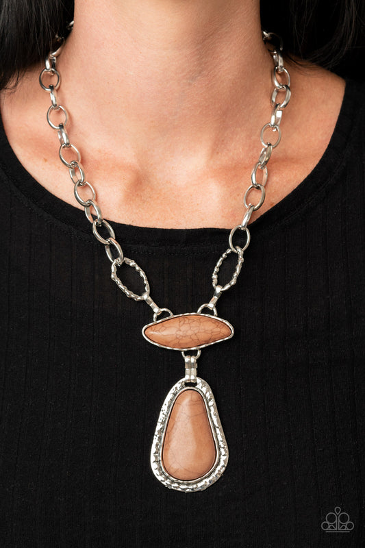 Rural Rapture - Brown Necklace - Paparazzi Accessories